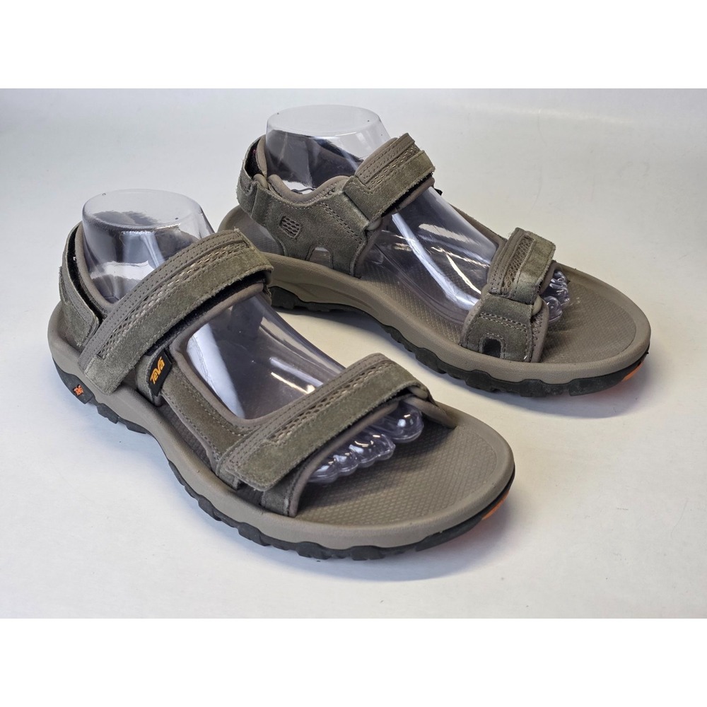 Teva Hudson Men's Sandals Size 9 Gray Suede Straps Outdoor Hiking Shoes 1002433
